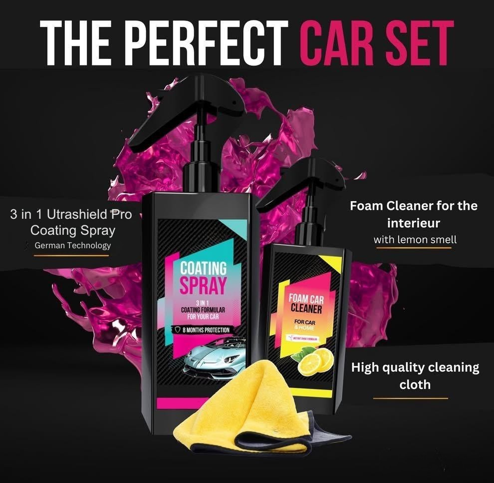 Platinum Shield X Coating Spray And Foam Cleaner Combo