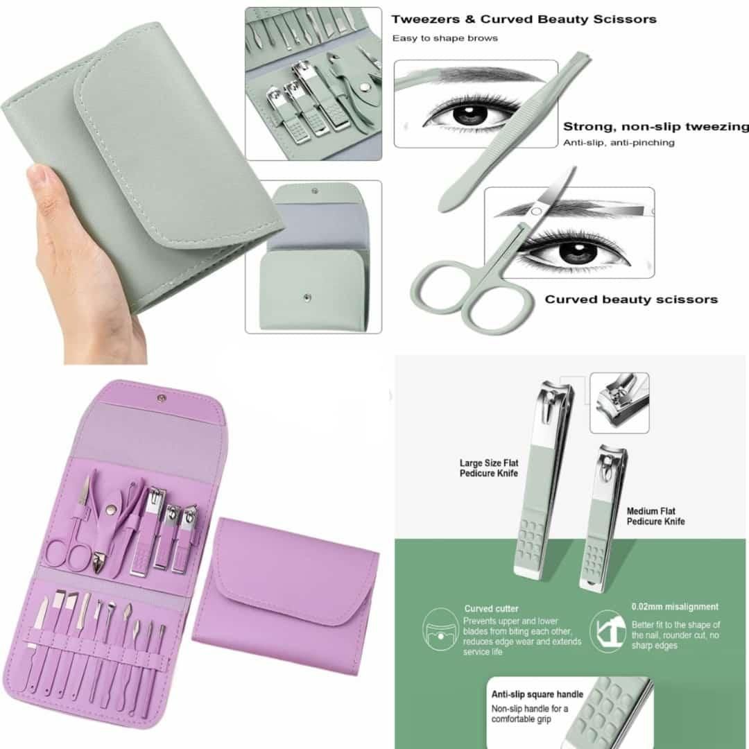 Manicure & Pedicure Set - Stainless Steel
