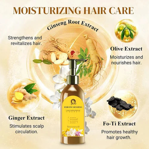 Japanese Long Lasting Natural Hair Dye Shampoo Buy 1 Get 1 Free